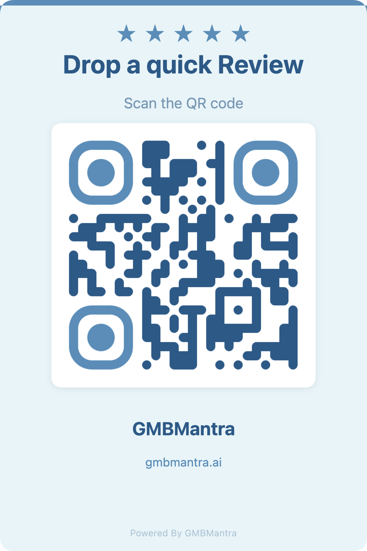 blue-botanicals QR standee