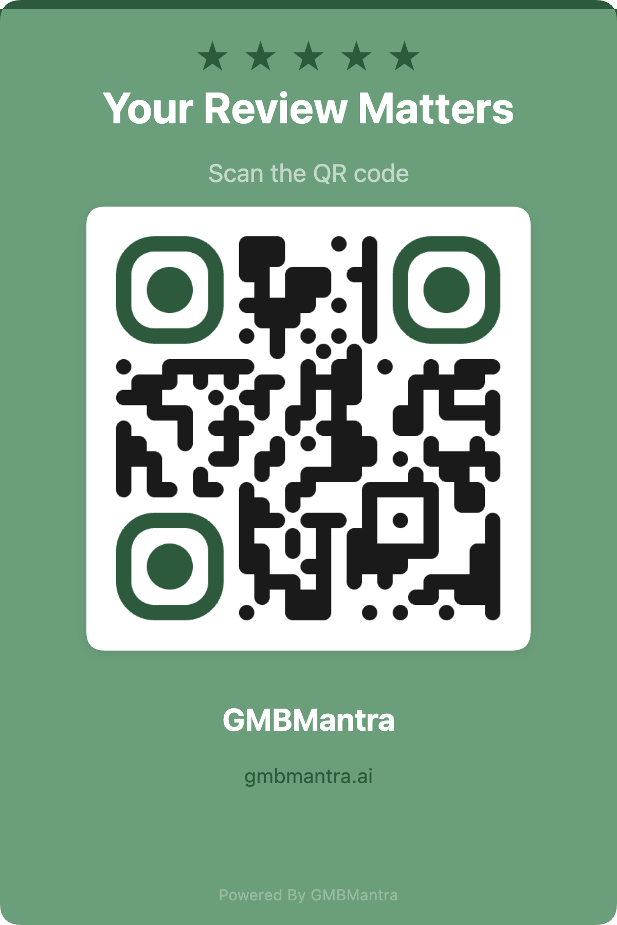 forest-botanical QR standee